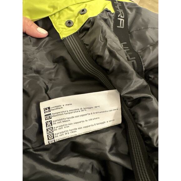 hyra jacket Ski Snow Women’s xL Black White Lime Green Accent Coat - Picture 5 of 7